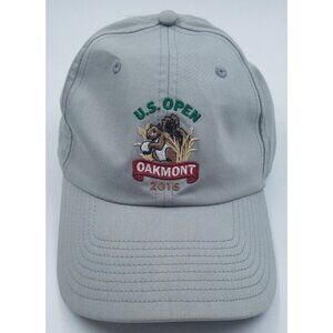 U.S. Open Oakmont 2016 Golf Embroidered Adjustable Gray Baseball Hat Cap